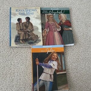 American Girl Books: Kaya, Felicity, and Julie